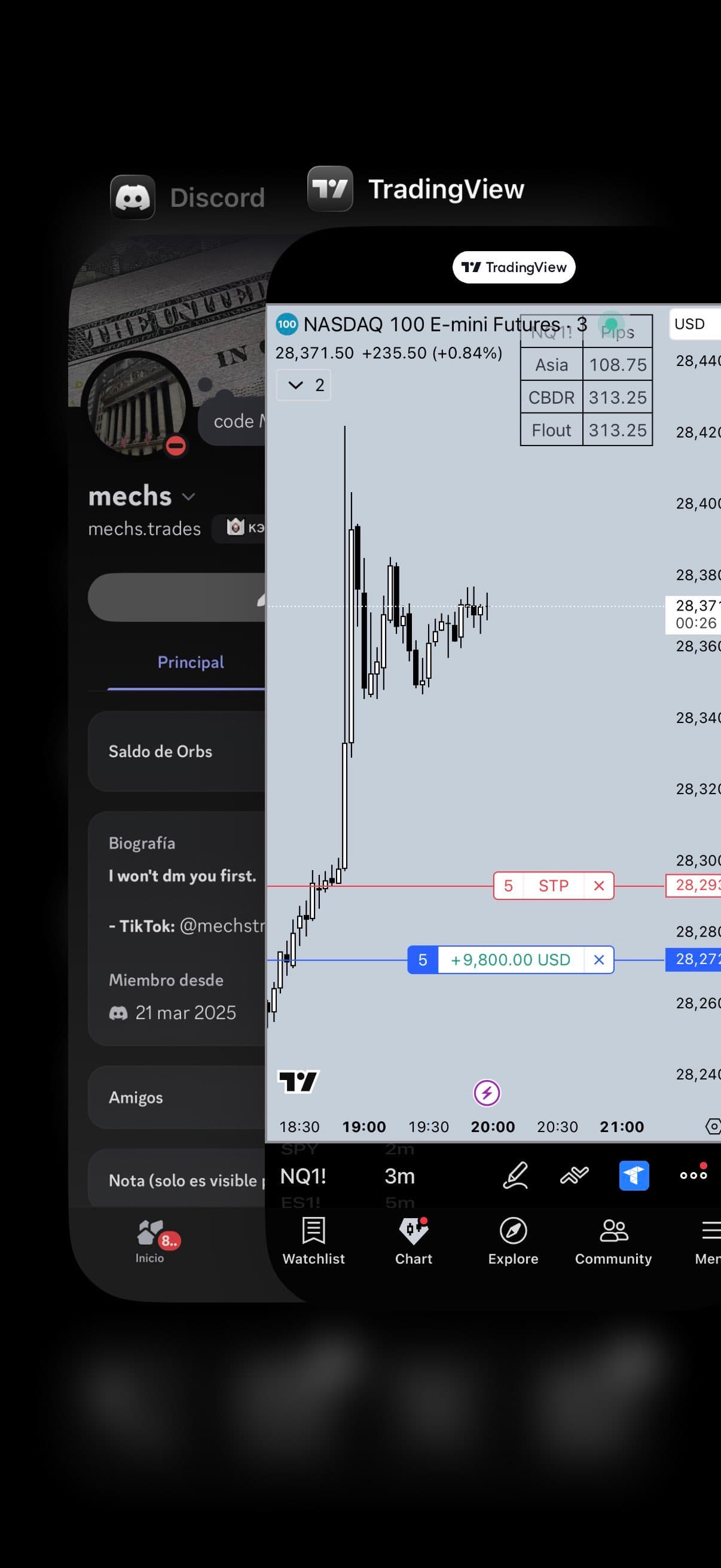 Trade screenshot