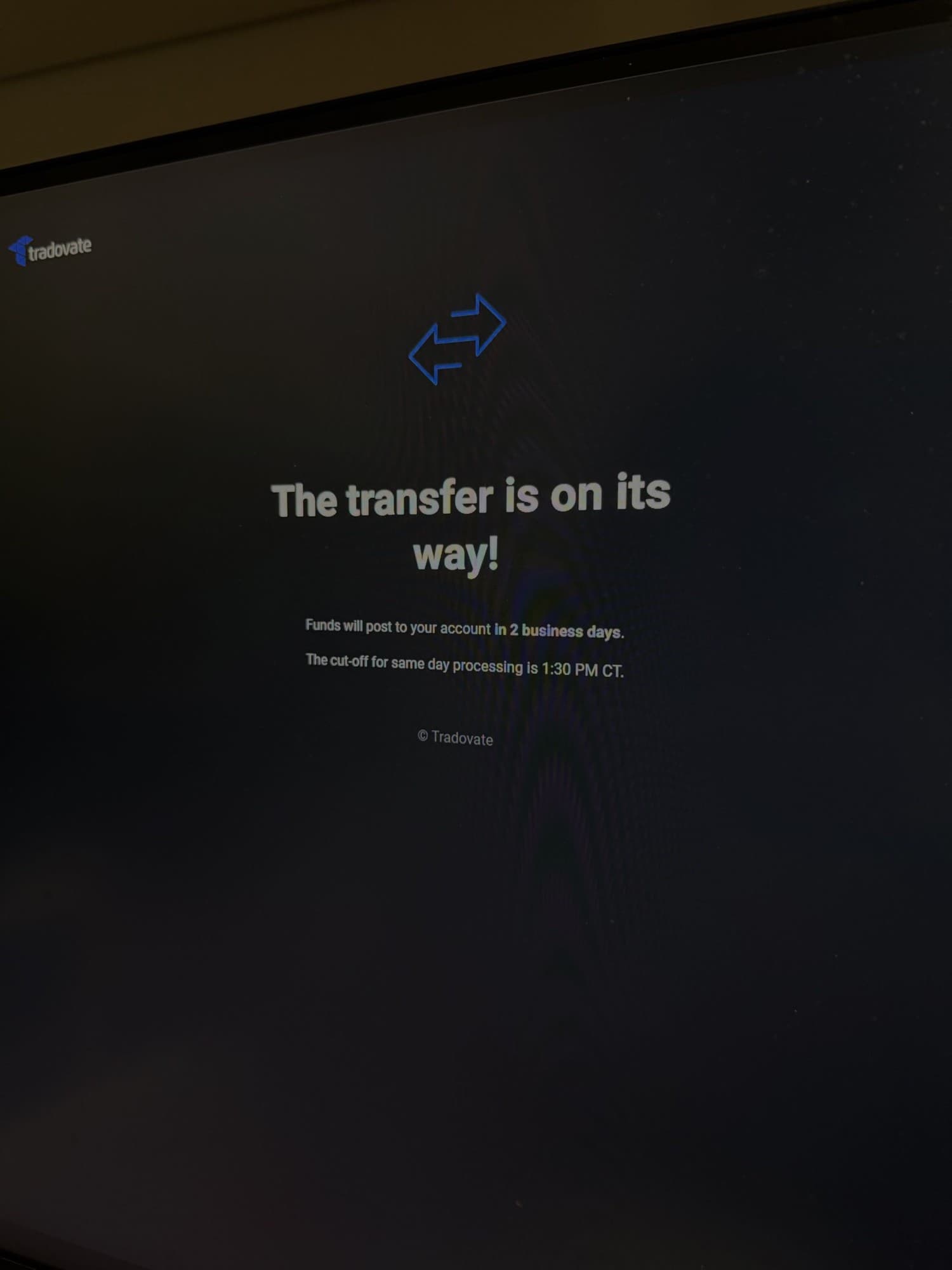 Trade screenshot